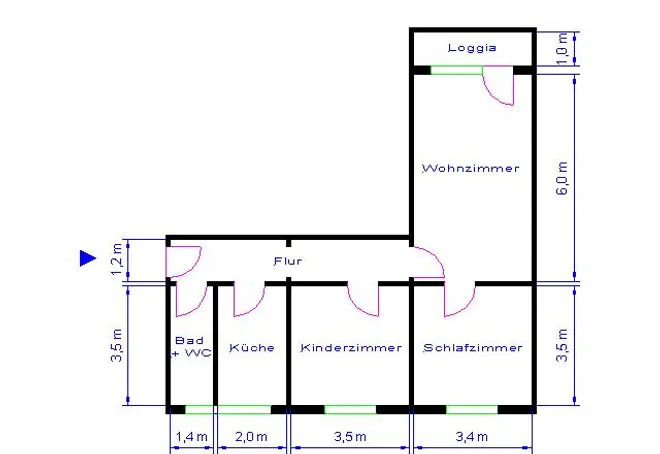 3 room apartment with 67 m² in Magdeburg – Photo 2