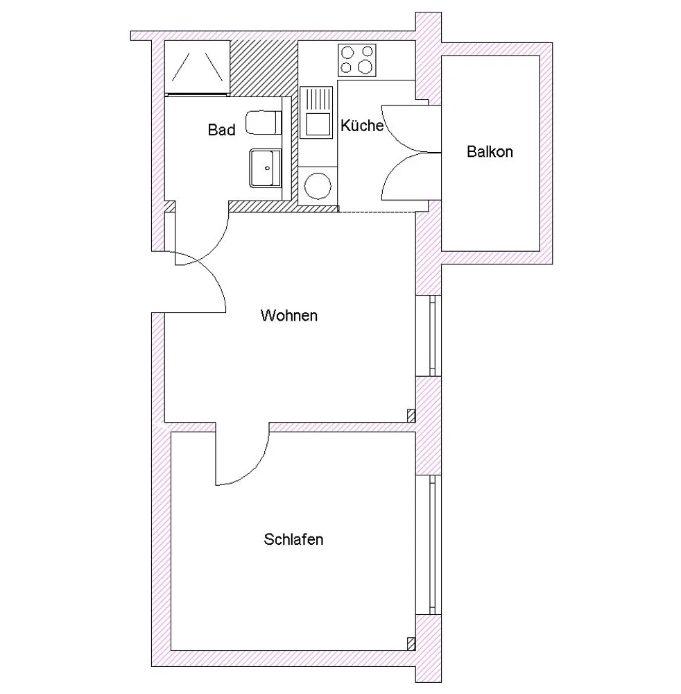 2 Zimmer Wohnung mit 36 m² in Magdeburg – Bild 4