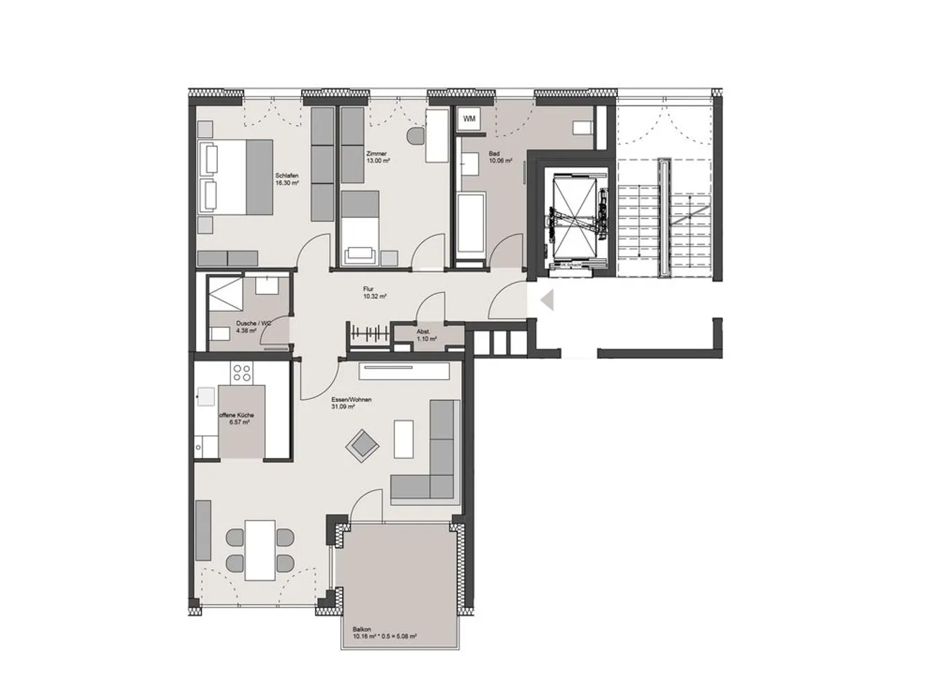 3 Zimmer Wohnung mit 98 m² in Mannheim – Bild 5