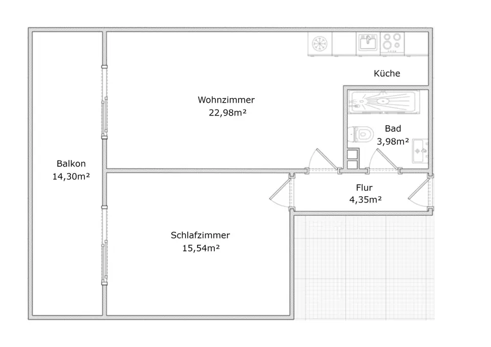 2 Zimmer Wohnung mit 54 m² in Iserlohn – Bild 9
