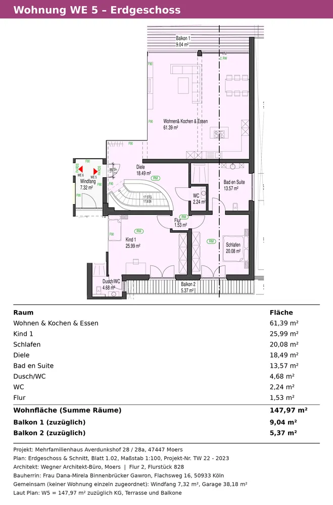 5 Zimmer Wohnung mit 217 m² in Moers – Bild 4