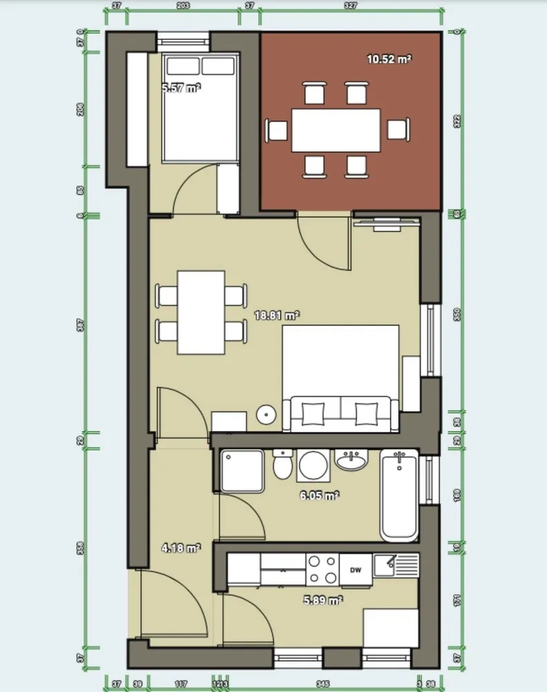 2 Zimmer Wohnung mit 46 m² in München – Bild 3