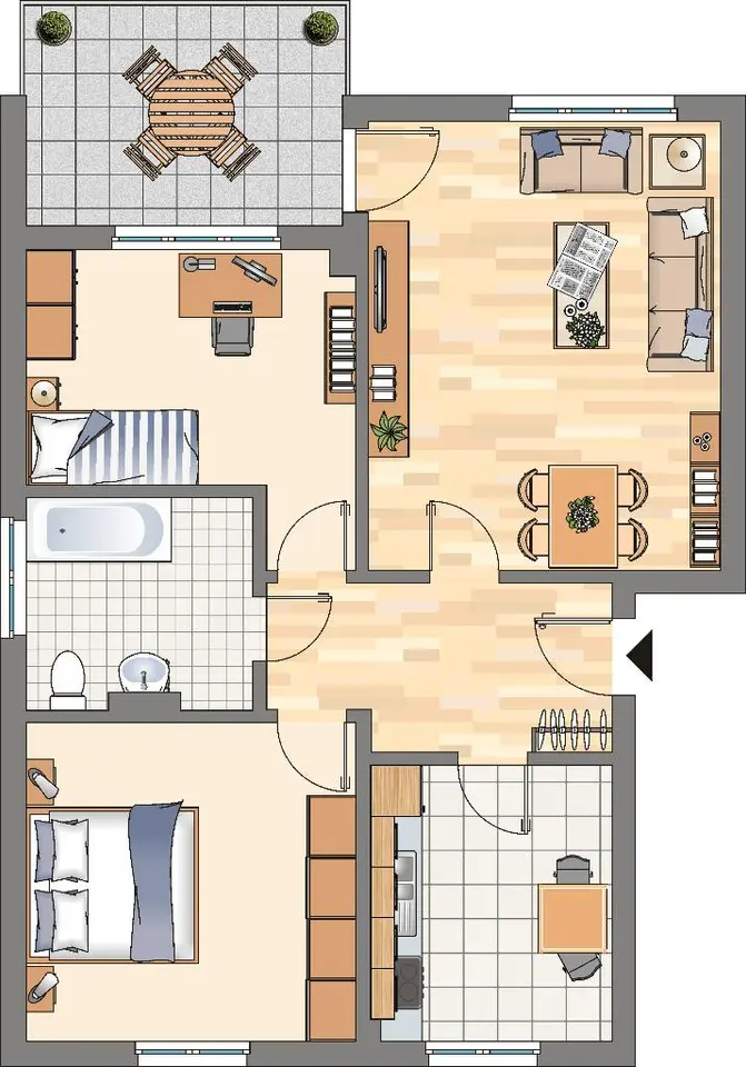 3 Zimmer Wohnung mit 71 m² in Dortmund – Bild 5