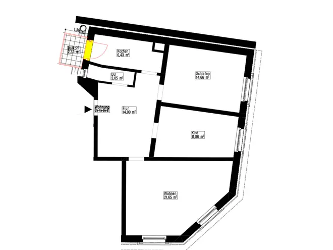 3 Zimmer Wohnung mit 72 m² in Frankfurt am Main – Bild 8