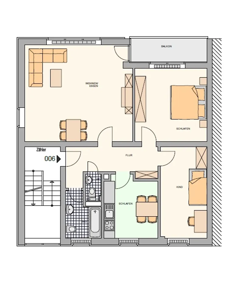 3 Zimmer Wohnung mit 85 m² in Nürnberg – Bild 5