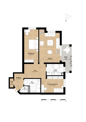 4 Zimmer Wohnung mit 102 m² in Hamburg – Bild 12