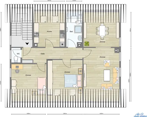 3 Zimmer Wohnung mit 98 m² in Saarbrücken – Bild 10