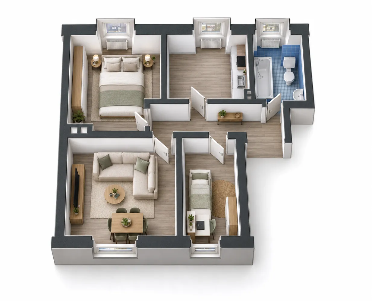 4 Zimmer Wohnung mit 53 m² in Essen – Bild 6