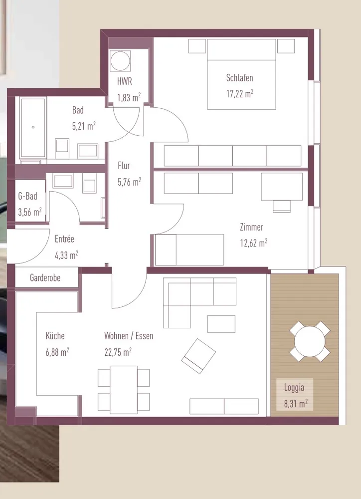 3 Zimmer Wohnung mit 84 m² in Berlin – Bild 7