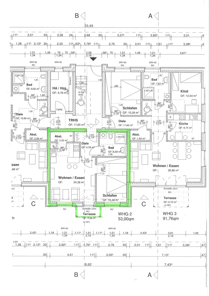 2 Zimmer Wohnung mit 53 m² in Stade – Bild 2