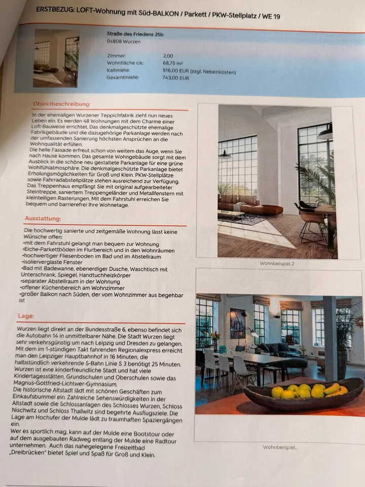 2 Zimmer Wohnung mit 69 m² in Wurzen – Bild 7