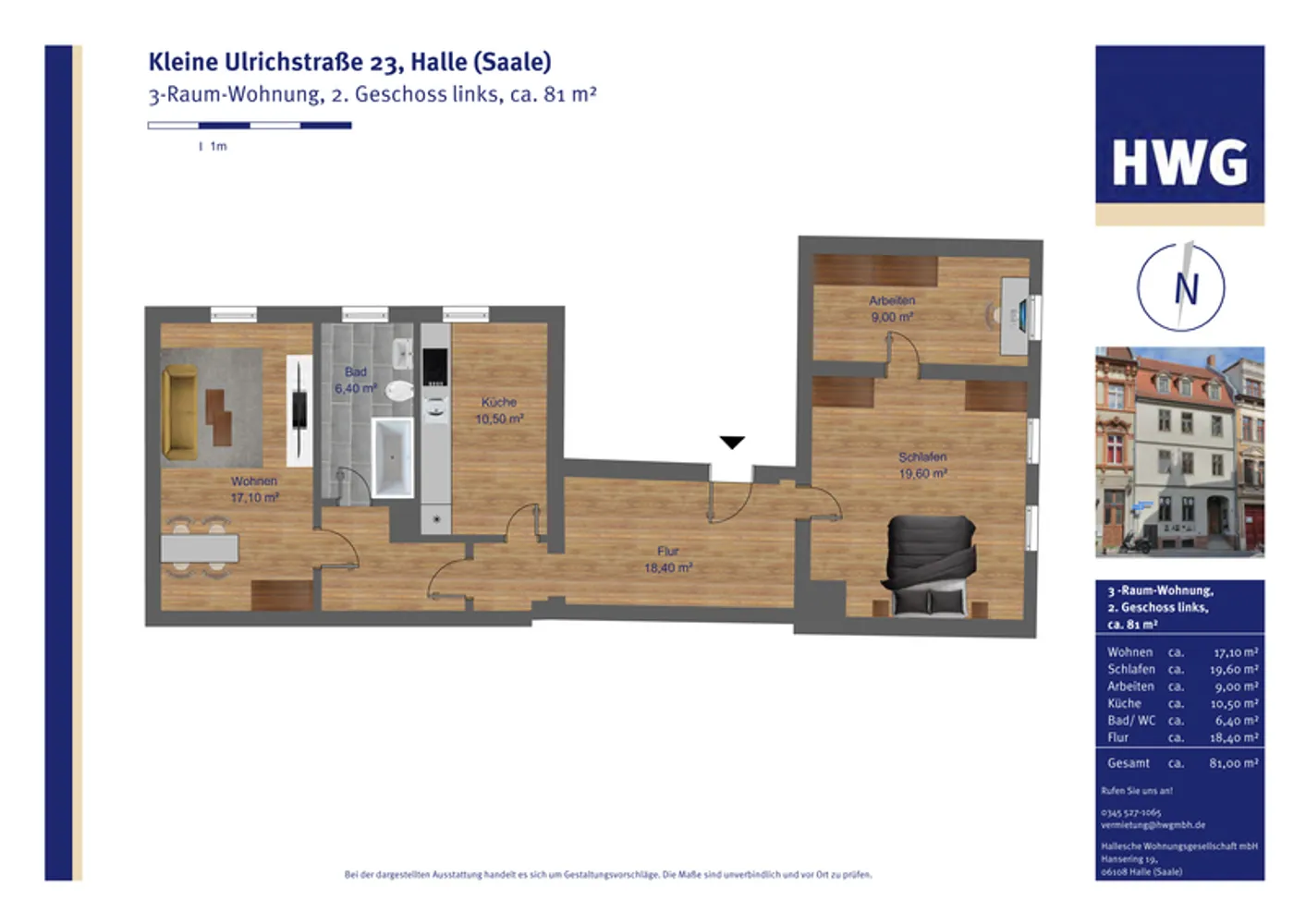 3 Zimmer Wohnung mit 81 m² in Halle (Saale) – Bild 10