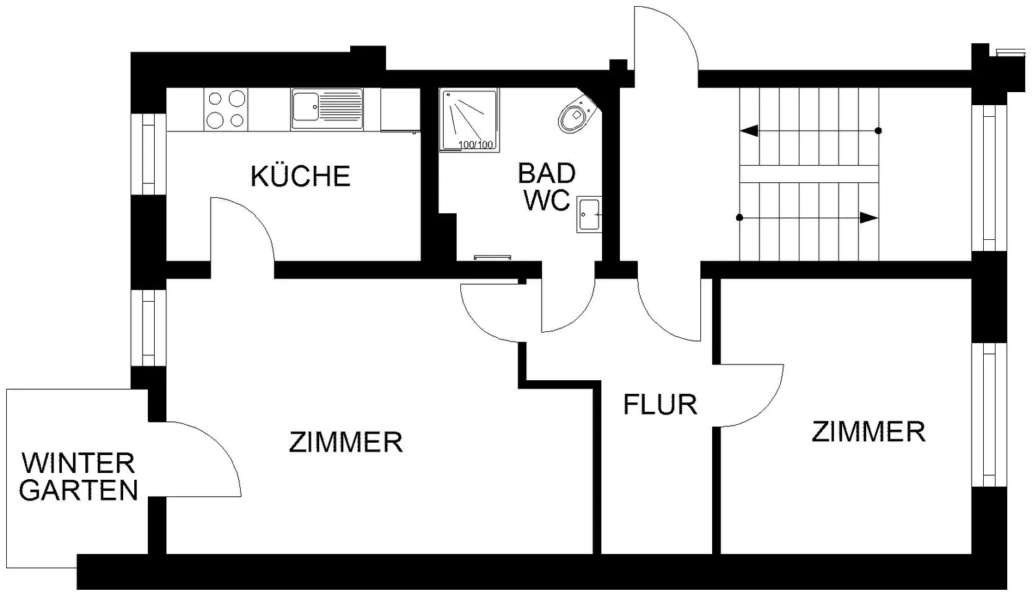 2 Zimmer Wohnung mit 58 m² in Hagen – Bild 2