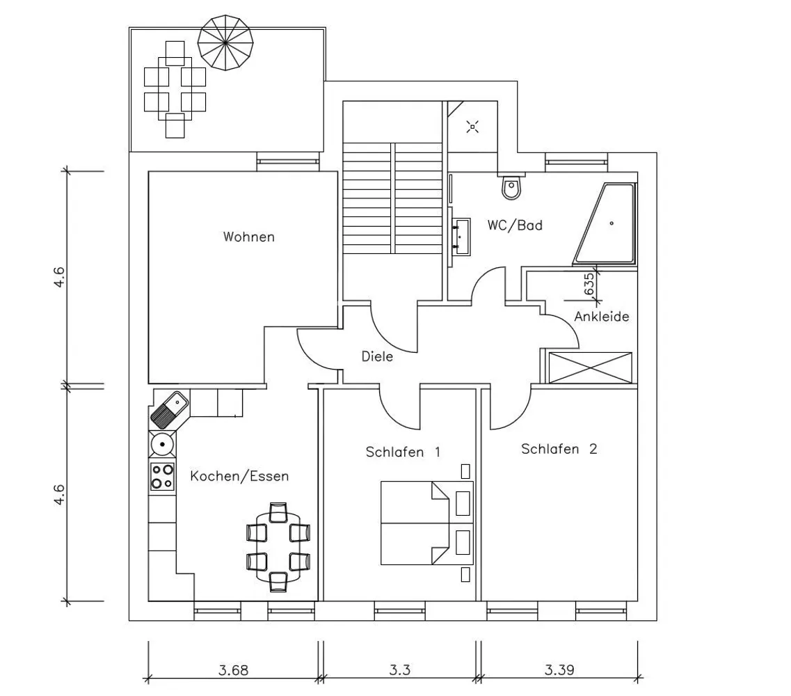 3 Zimmer Wohnung mit 86 m² in Essen – Bild 3