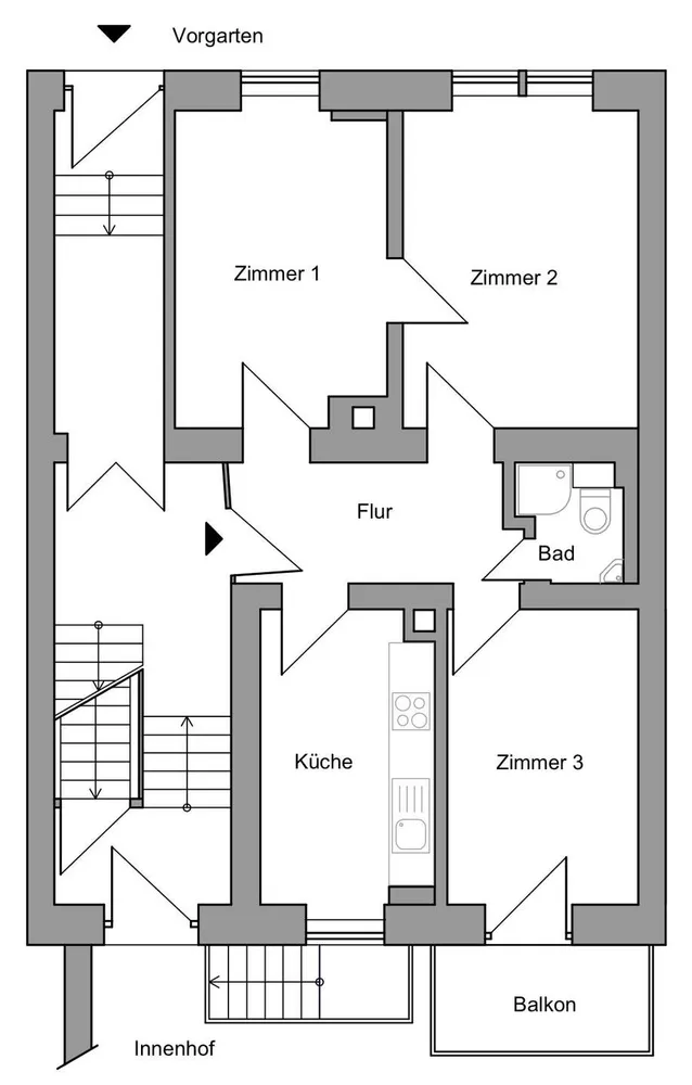 3 room apartment with 60 m² in Darmstadt – Photo 6