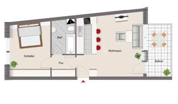 2 Zimmer Wohnung mit 63 m² in Nürnberg – Bild 7