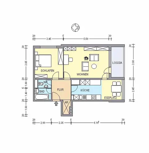 2 Zimmer Wohnung mit 61 m² in Berlin – Bild 2