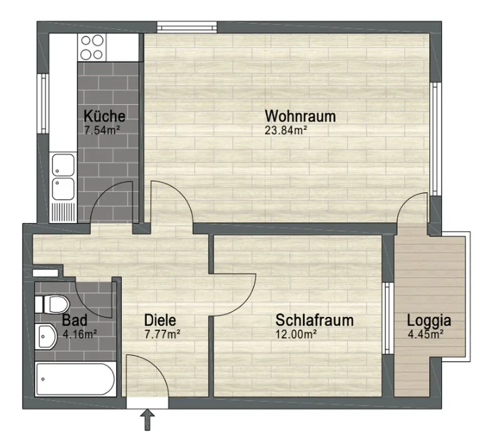 2 Zimmer Wohnung mit 56 m² in Hannover – Bild 8