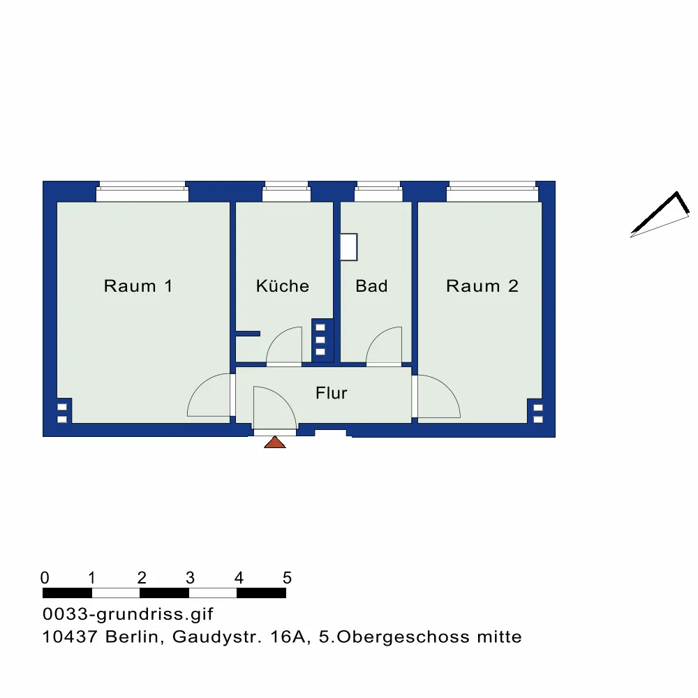 2 room apartment with 43 m² in Berlin – Photo 4