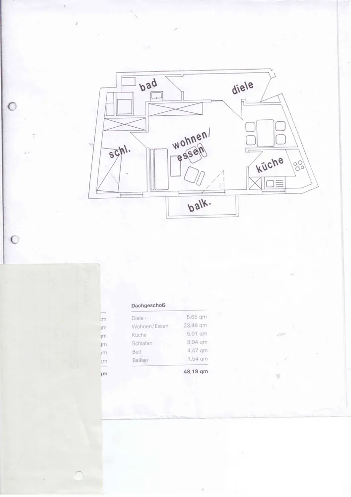 2 room apartment with 48 m² in Magdeburg – Photo 7