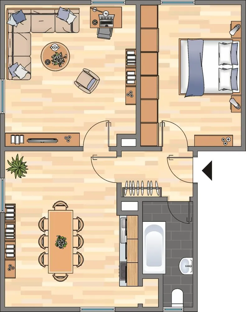 2 Zimmer Wohnung mit 53 m² in Dortmund – Bild 2