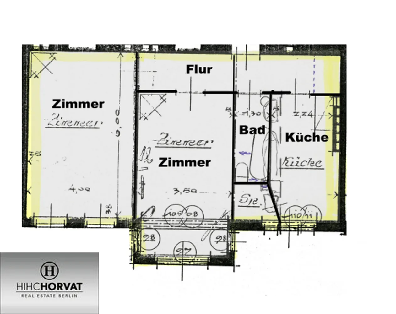 2 Zimmer Wohnung mit 66 m² in Berlin – Bild 2