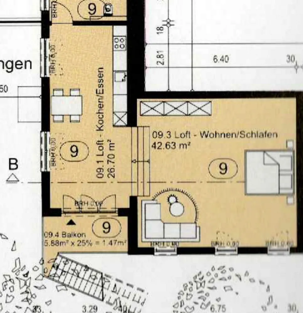 1 Zimmer Wohnung mit 79 m² in Darmstadt – Bild 7