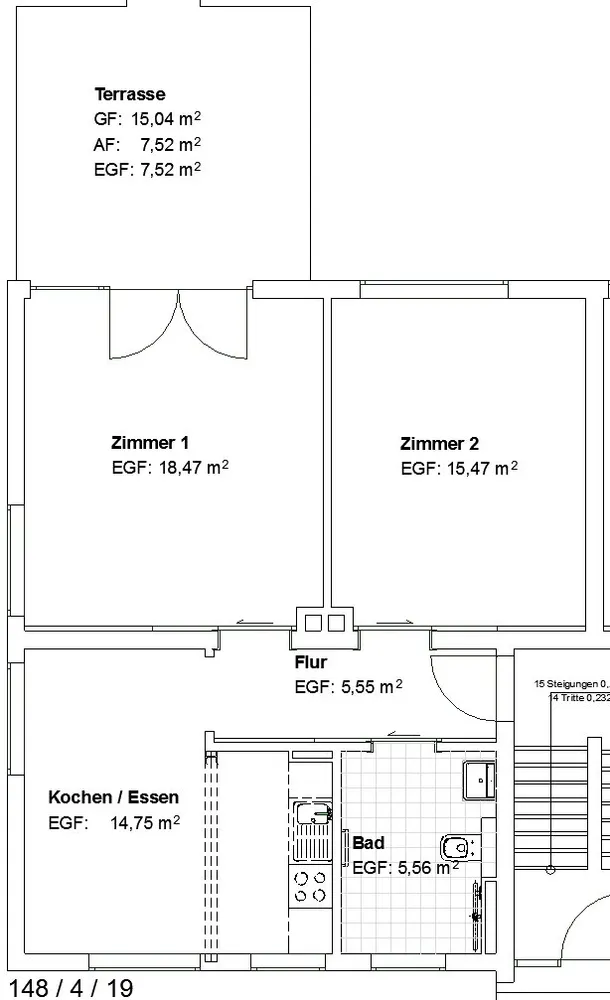 2 room apartment with 64 m² in Kassel – Photo 2