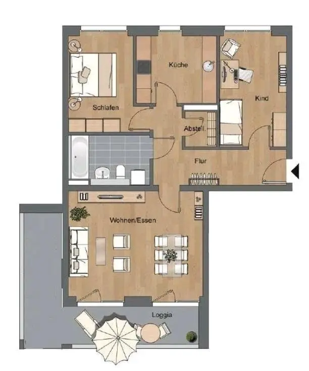 3 Zimmer Wohnung mit 108 m² in Erfurt – Bild 8