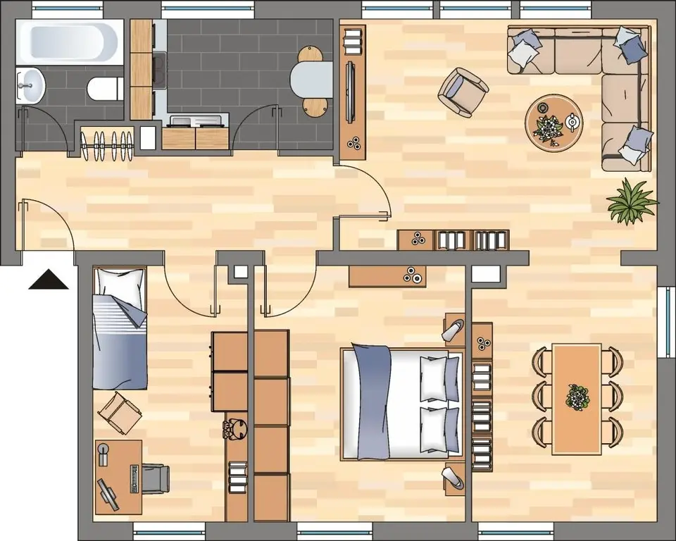 4 Zimmer Wohnung mit 76 m² in Hagen – Bild 5