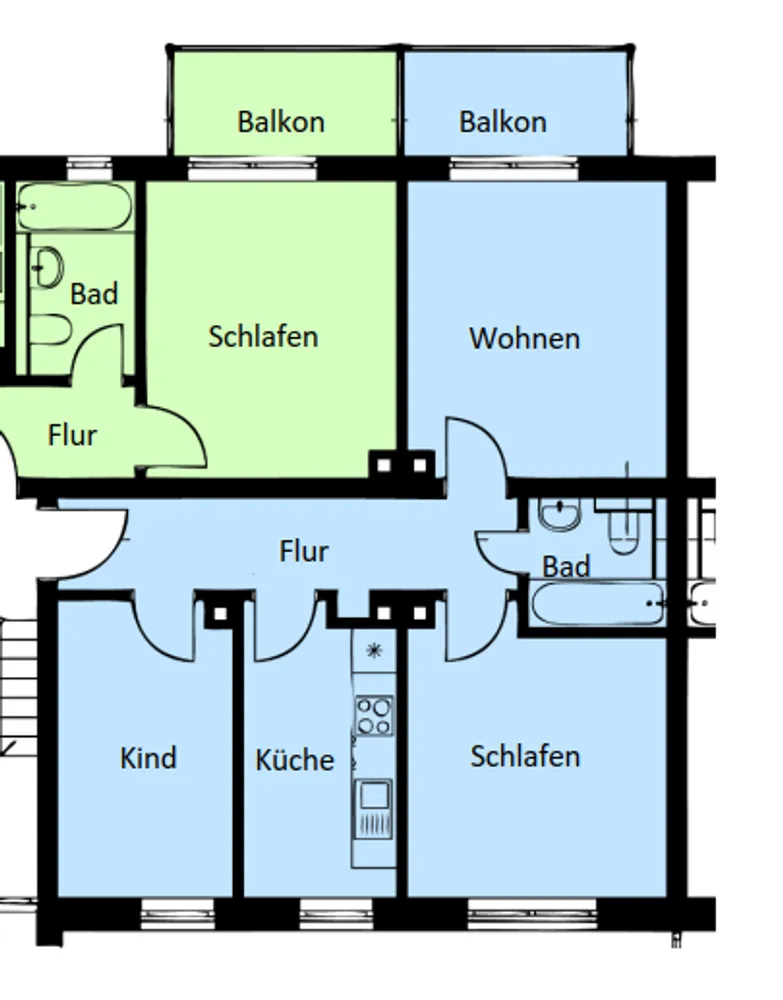 3 Zimmer Wohnung mit 55 m² in Kempten (Allgäu) – Bild 1