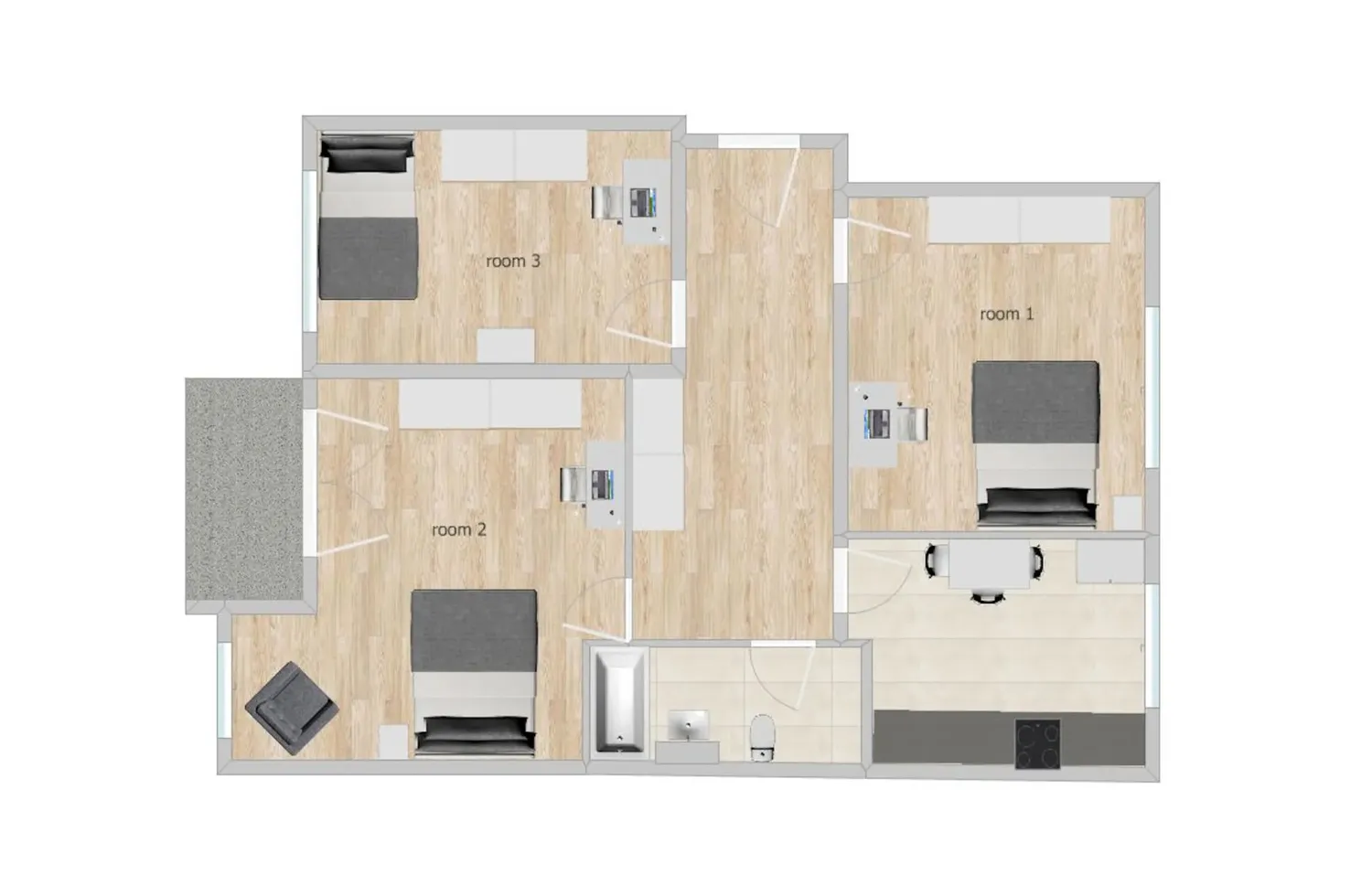 Shared room with 23 m² in Munich – Photo 1