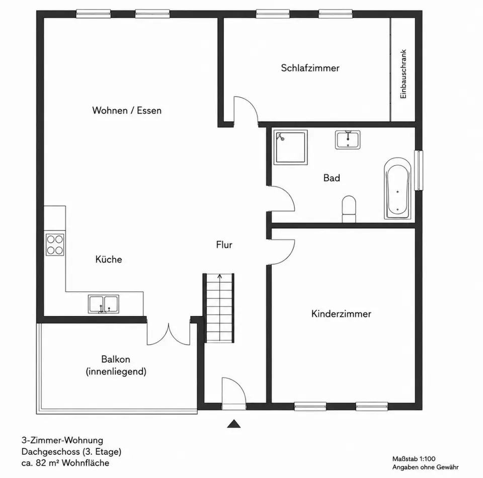 3 Zimmer Wohnung mit 82 m² in Rostock – Bild 6