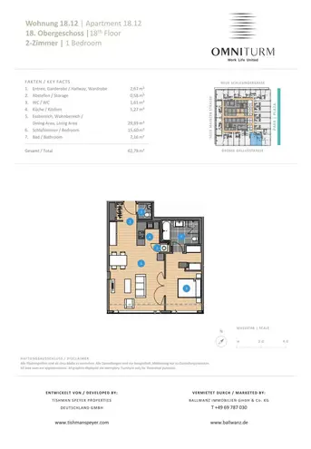 2 Zimmer Wohnung mit 63 m² in Frankfurt am Main – Bild 4