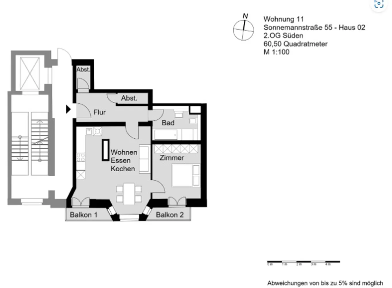 2 Zimmer Wohnung mit 61 m² in Frankfurt am Main – Bild 6