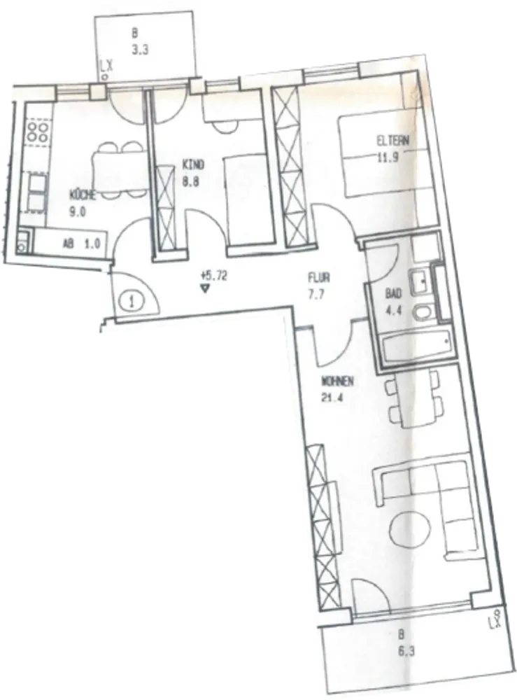 2 Zimmer Wohnung mit 69 m² in Regensburg – Bild 7