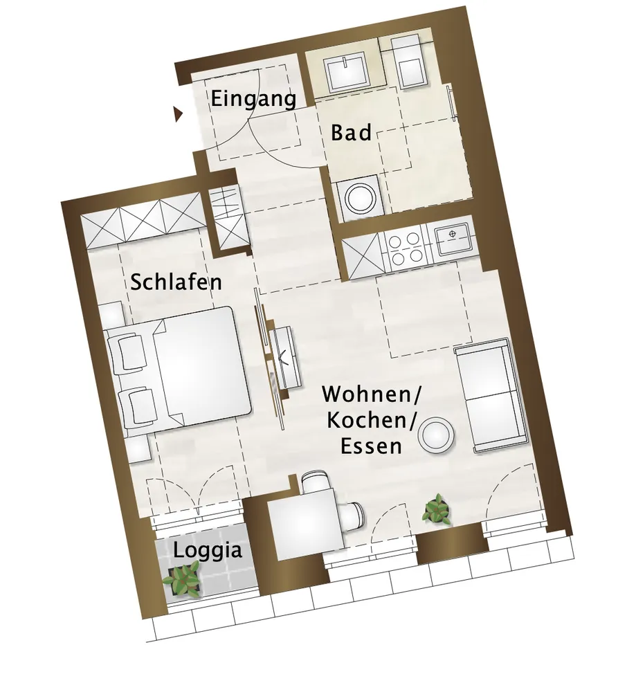 2 Zimmer Wohnung mit 36 m² in Leipzig – Bild 4