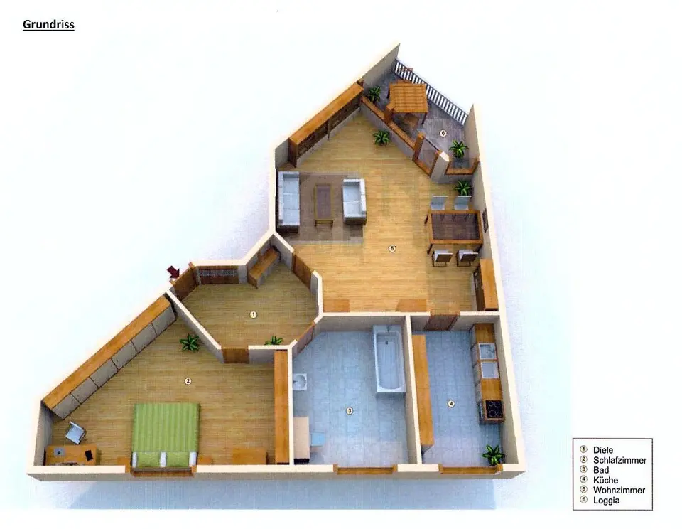 2 Zimmer Wohnung mit 60 m² in Coswig – Bild 9