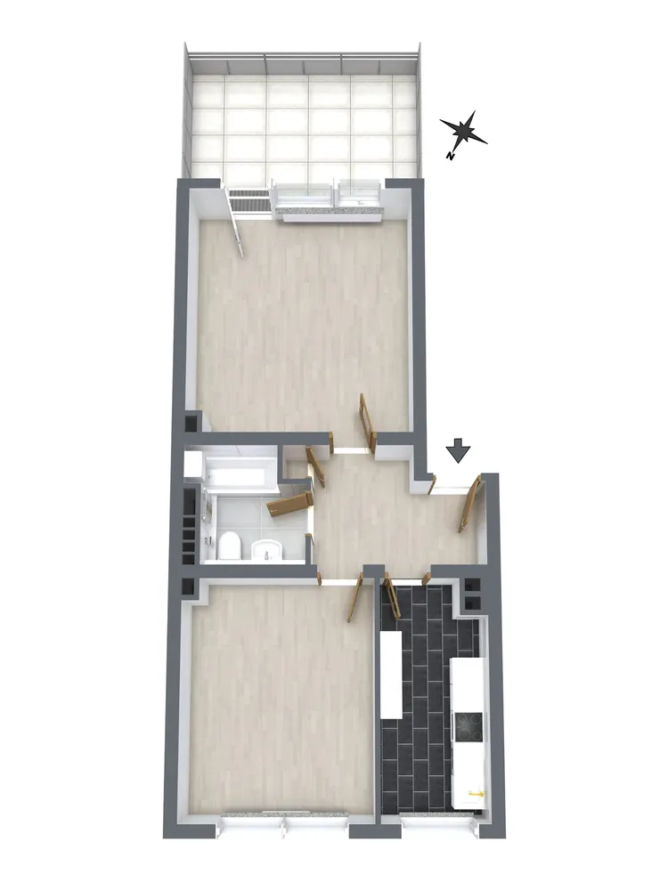 2 Zimmer Wohnung mit 55 m² in Krefeld – Bild 9