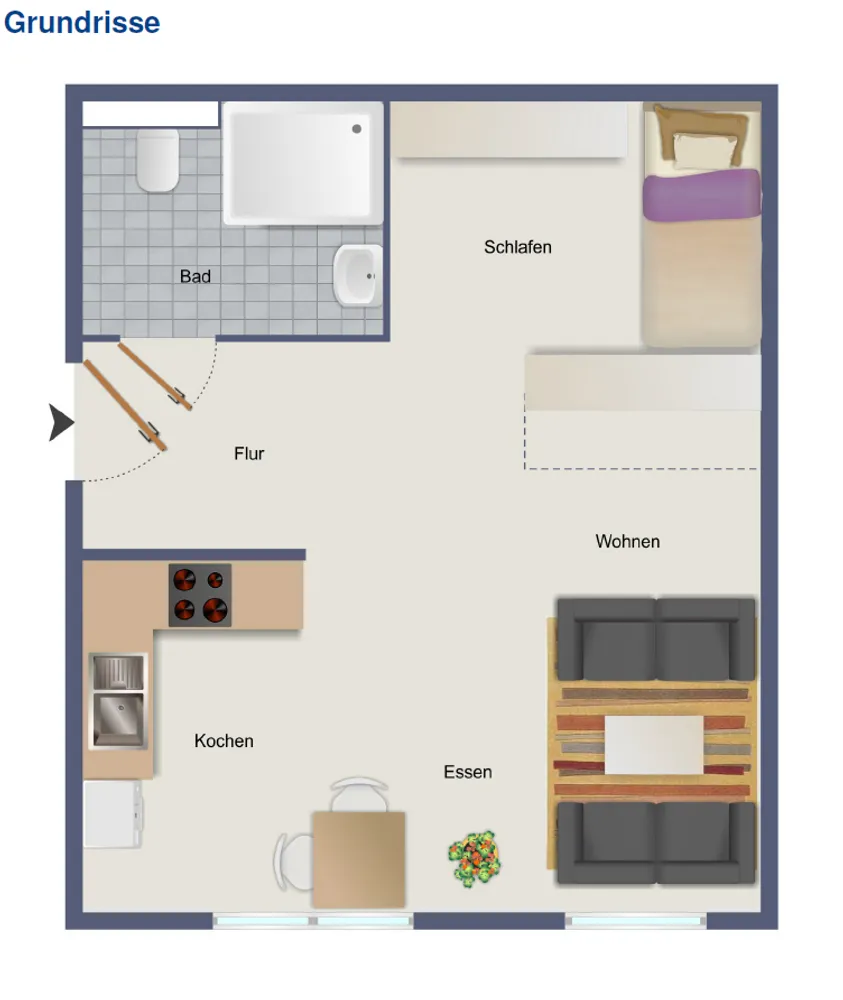 2 Zimmer Wohnung mit 38 m² in Mannheim – Bild 2