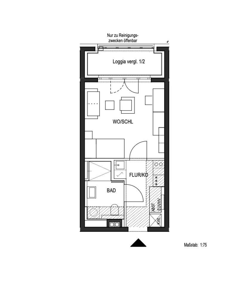 1 Zimmer Wohnung mit 31 m² in München – Bild 8