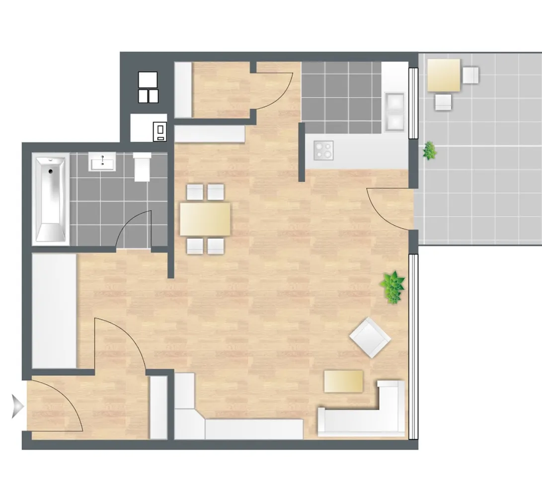 1 Zimmer Wohnung mit 48 m² in München – Bild 9