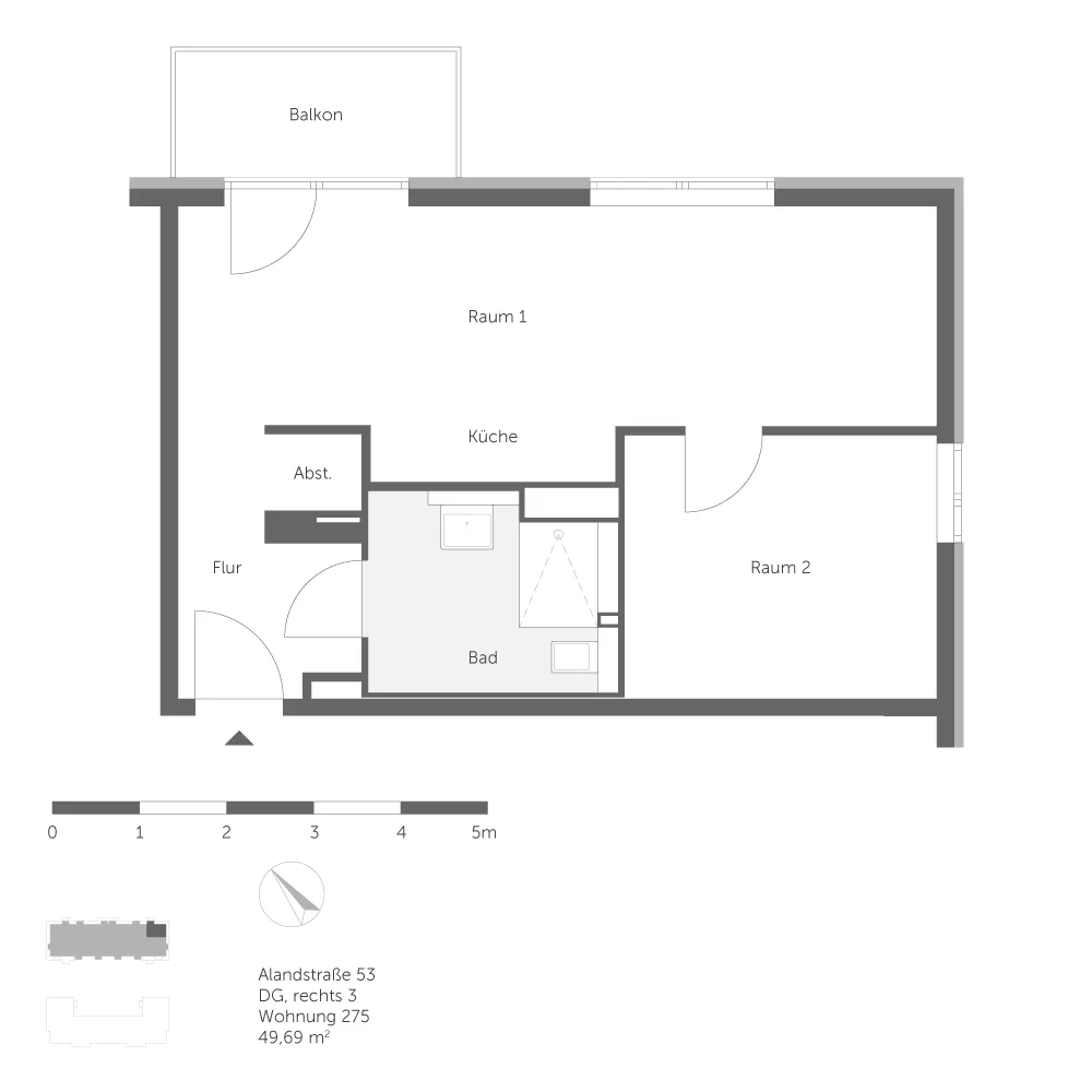 2 room apartment with 50 m² in Berlin – Photo 8