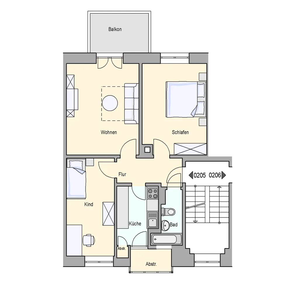3 room apartment with 64 m² in Stuttgart – Photo 10
