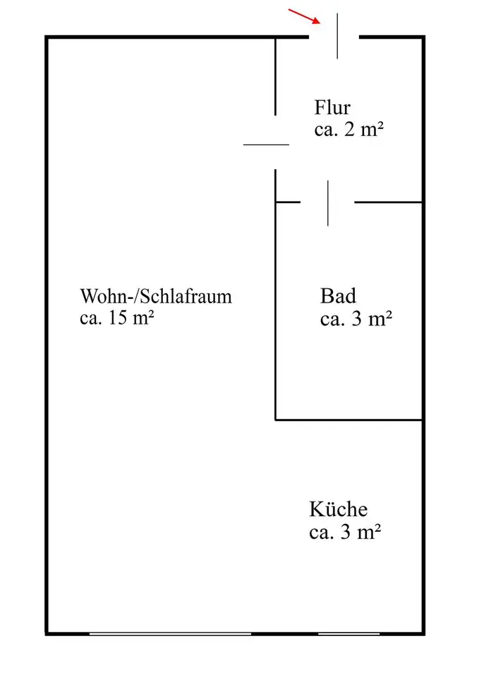 2 Zimmer Wohnung mit 23 m² in Bremen – Bild 8