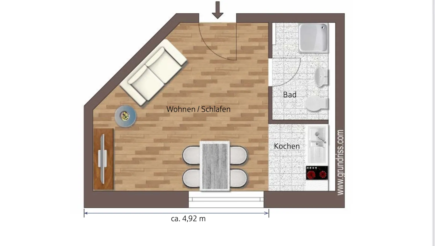 1 Zimmer Wohnung mit 25 m² in Mülheim an der Ruhr – Bild 7
