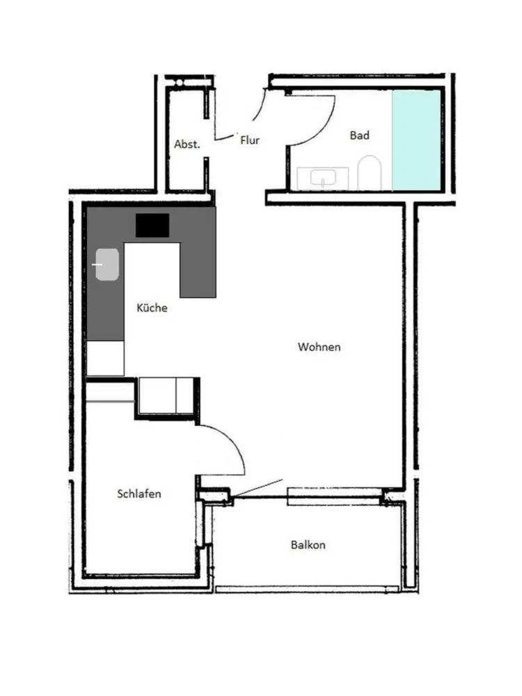 2 Zimmer Wohnung mit 35 m² in Hamburg – Bild 4