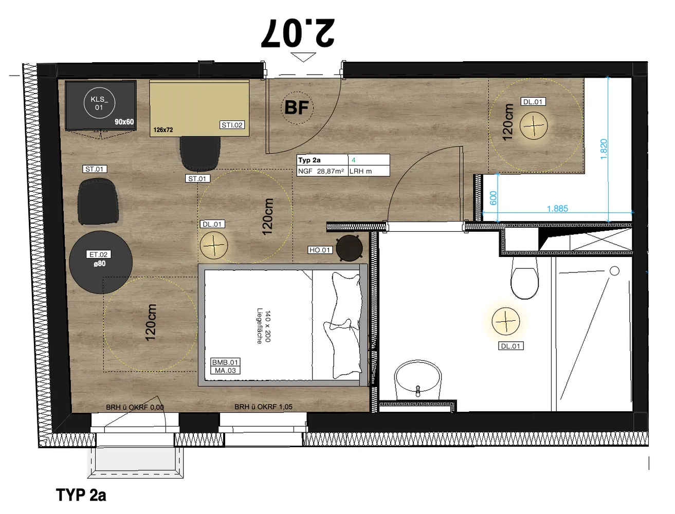 1 Zimmer Wohnung mit 29 m² in Berlin – Bild 7