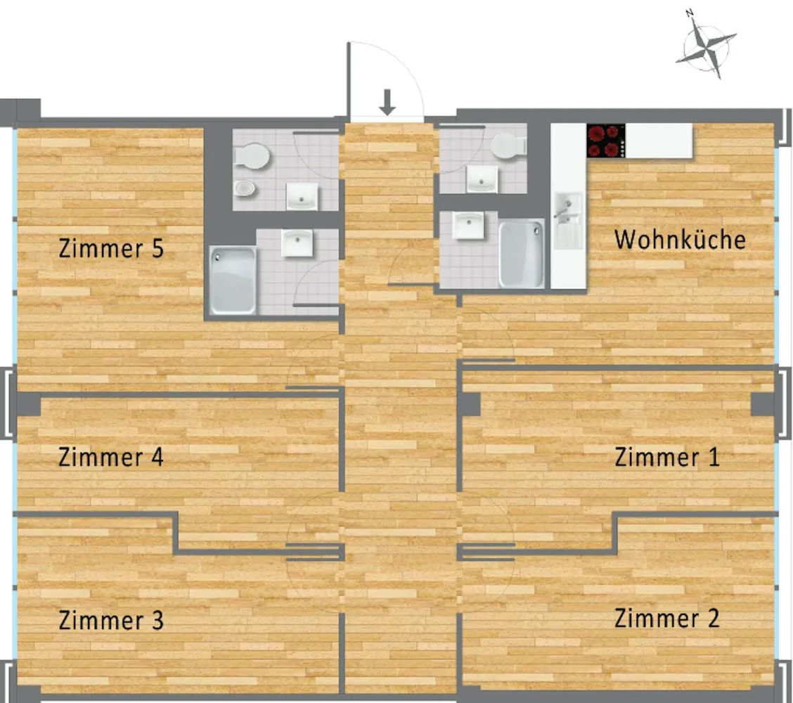 Shared room with 13 m² in Munich – Photo 9