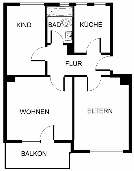 3 Zimmer Wohnung mit 58 m² in Recklinghausen – Bild 4